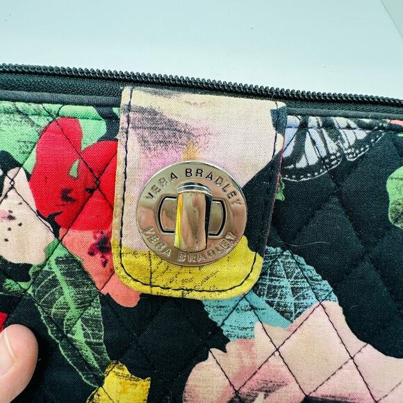 Vera Bradley Women's Floral Print Turnlock Havana Rosie Wallet - Picture 6 of 9